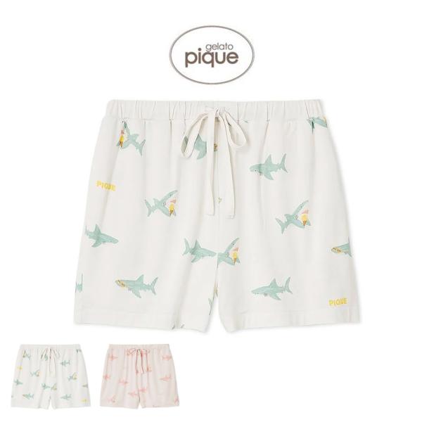 gelato pique ジェラートピケ 接触冷感 SHARK柄ショートパンツ