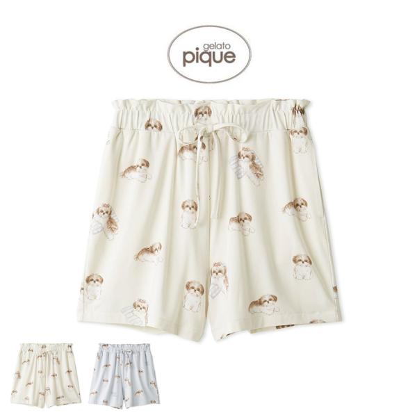 gelato pique ジェラートピケ シーズー柄ショートパンツ