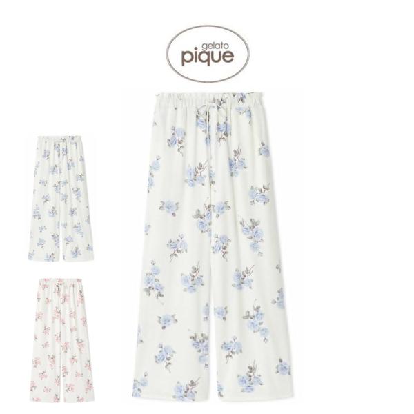 gelato pique ジェラートピケ 中花柄ロングパンツ pwcp254263