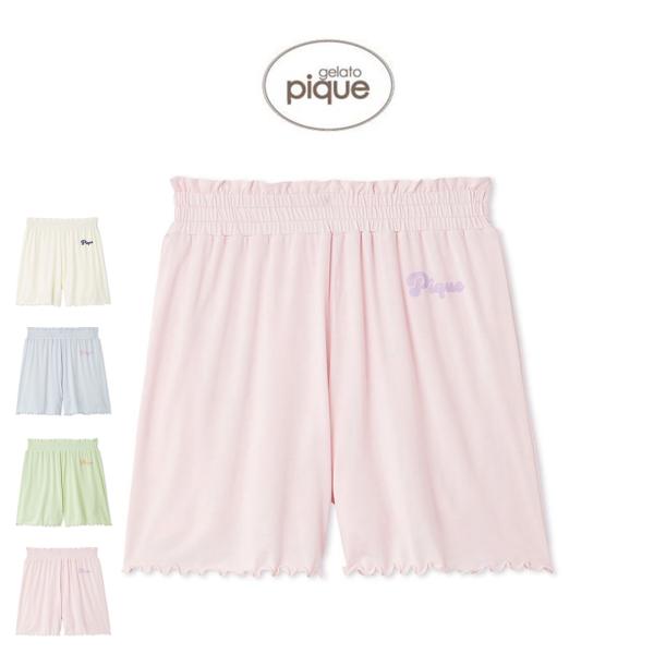 gelato pique（ジェラートピケ） カラフルロゴショートパンツ