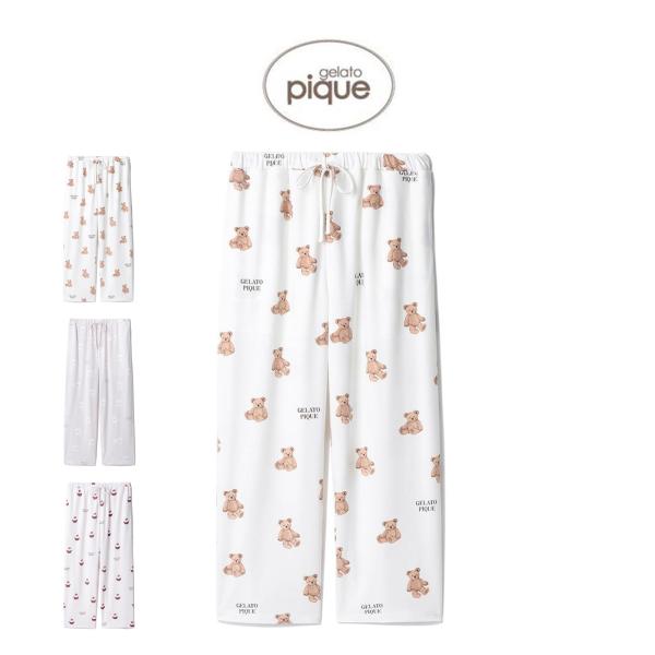 gelato pique（ジェラートピケ） モチーフ3柄ロングパンツ pwcp254371