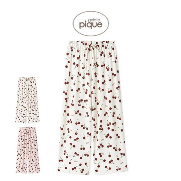 gelato pique（ジェラートピケ） チェリー柄ロングパンツ pwcp261255