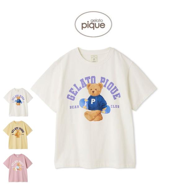 gelato pique（ジェラートピケ） スポーティーベアワンポイントTシャツ