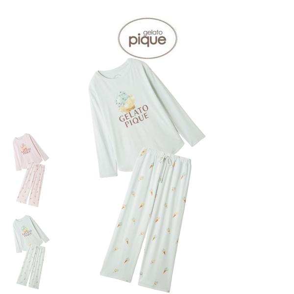 gelato pique（ジェラートピケ） アイスワンポイントロンT&アイス柄