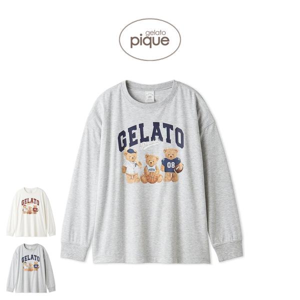 ジェラートピケ gelato pique スポーティベアーズワンポイントビッグロンT pwct265266 ジェラピケ ロンT ロングTシャツ