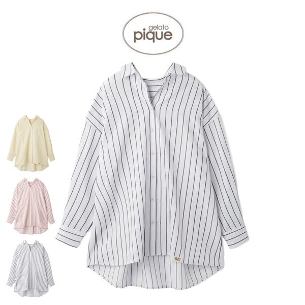 【新品】GELATO PIQUE ピンク ストライプ パジャマ　上下セット 新品】GELATO PIQUE ピンク ストライプ パジャマ 上下セット