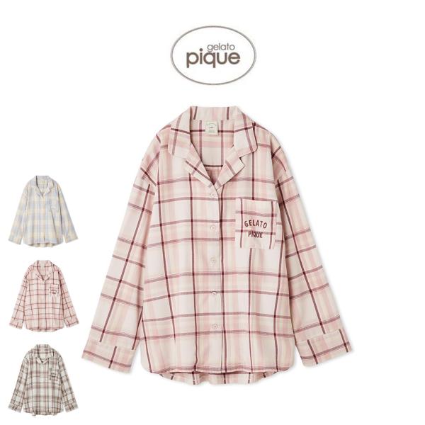 gelato pique（ジェラートピケ） トレンドチェック柄シャツ pwft254292