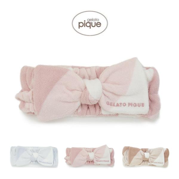 ♡ジェラートピケ 上下セット ヘアバンド付き♡ gelato pique ジェラートピケ スムーズィーlite3ボーダーヘア