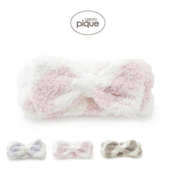 【c】ジェラートピケホワイトタイガー上下セット ＋ヘアバンド gelato pique（ジェラートピケ） ジェラート2ボーダーヘアバンド