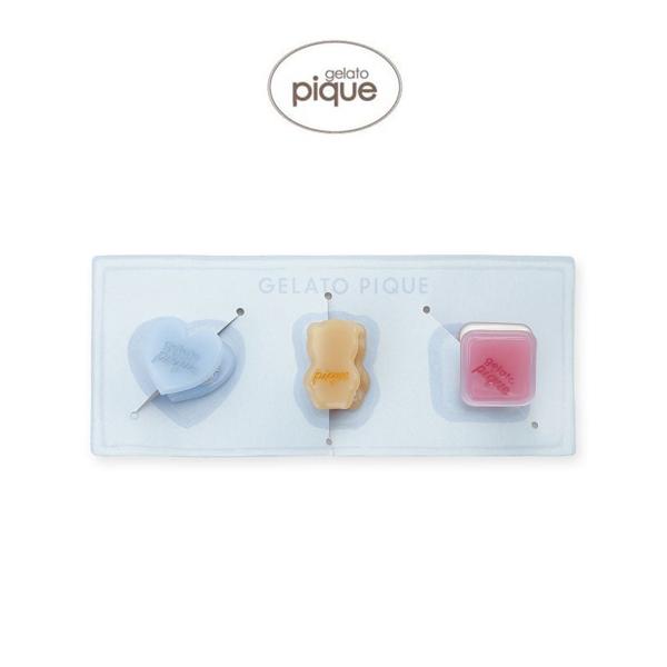 gelato pique（ジェラートピケ） Valentine ミニヘアクリップ3点セット