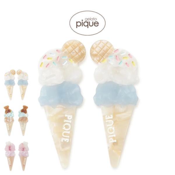 gelato pique（ジェラートピケ） アイスモチーフミニヘアクリップ