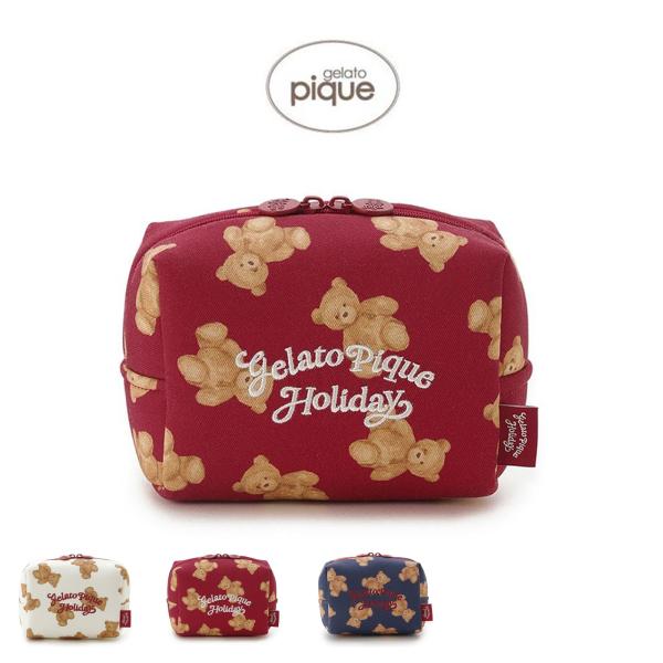 gelato pique（ジェラートピケ） HOLIDAY ベア総柄ポーチ pwgb255664