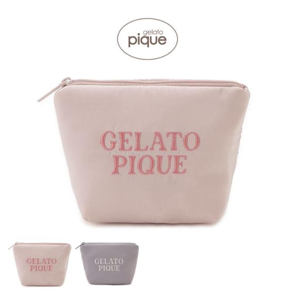 gelato pique（ジェラートピケ） サテン刺繍ティッシュポーチ