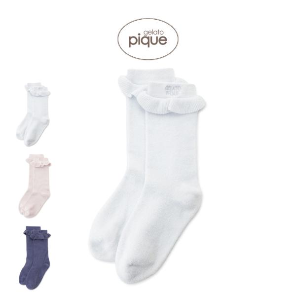 gelato pique（ジェラートピケ） WhiteDay フリルロゴソックス