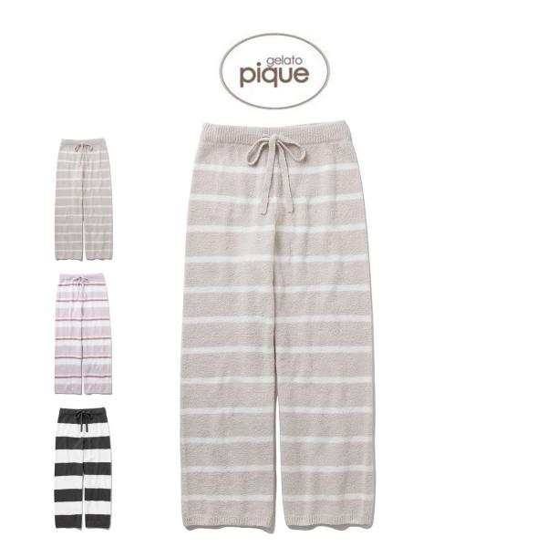 gelato pique（ジェラートピケ） モチーフジャガードボーダーロング