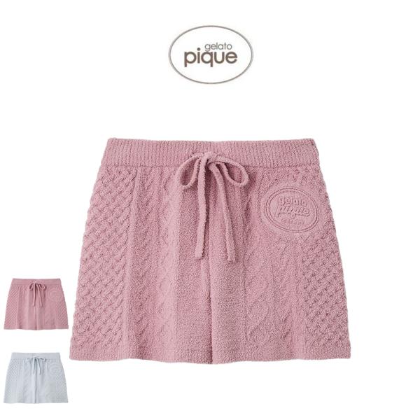 ジェラートピケ　アランパーカ　ショートパンツ　バレンタイン　ルームウェア gelato pique（ジェラートピケ） Valentine アランショートパンツ