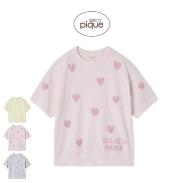 gelato pique ハート ジェラピケ ルームウェア ネイビー レディース ブルー・ネイビー/青色系 通常｜ルームウェア