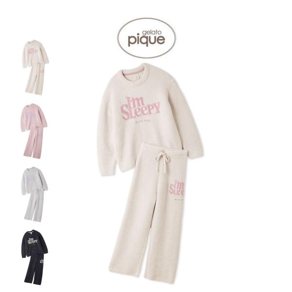 【新品】♡ジェラートピケ♡ツインラビットジャガードプルオーバーパンツ上下セット♡ ラッピング済み】ツインズキャットジャガードプルオーバー