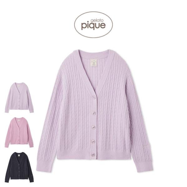 【gelato pique】【LADIES】スムーズィ―カーディガン gelato pique】【LADIES】スムーズィ―カーディガン（ルームウェア
