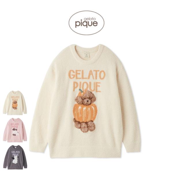 ジェラートピケ ハロウィン ナイトパレードDOGSジャガードプルオーバー pwnt264076 ジェラピケ ルームウェア
