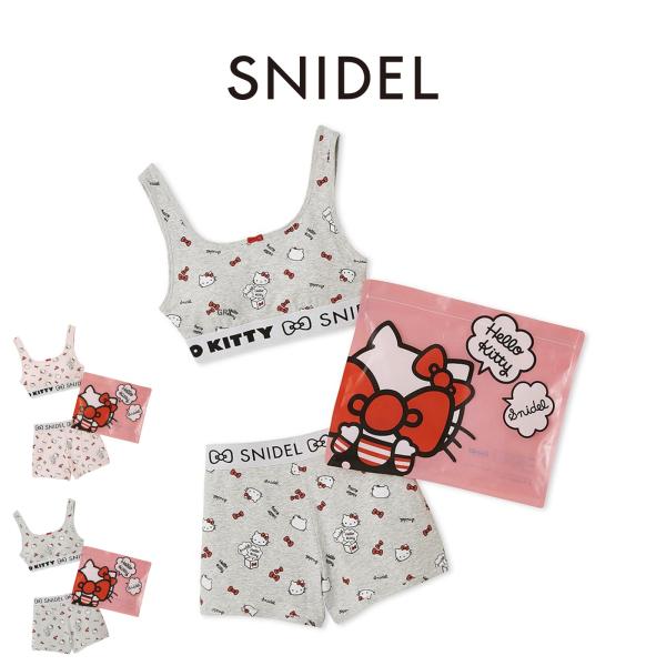 SNIDEL  キティコラボ　上下せット SNIDEL スナイデル HELLO KITTY インナーセット swct254258