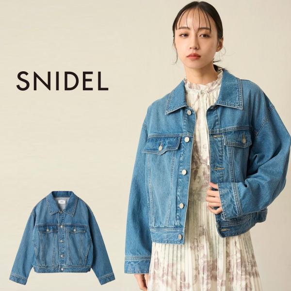 【即日発送/未使用】snidel 刺繍デニムジャケット　Gジャン 楽天市場】SALE50%OFF スナイデル SNIDEL クロップドGジャン