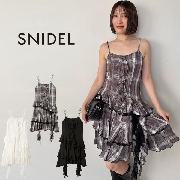 SNIDEL（スナイデル） SALE50%OFF ラッフルバリエキャミミニワンピース