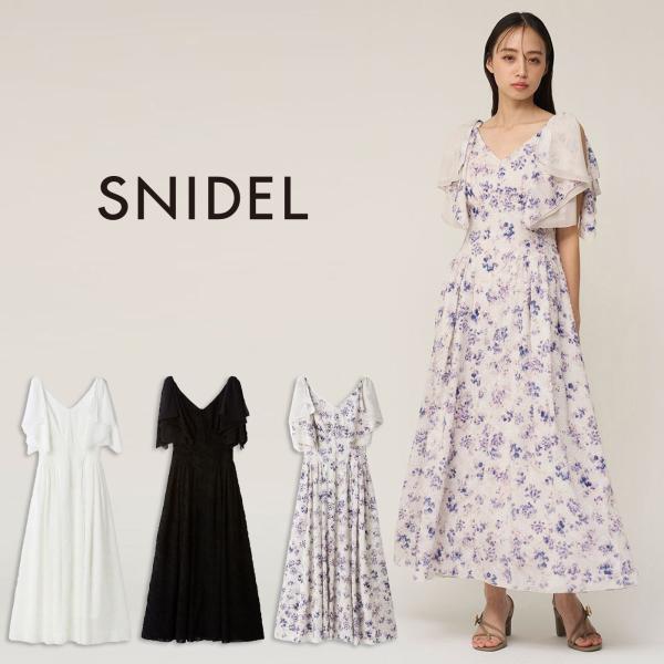 SNIDEL（スナイデル） SALE40%OFF リボンジャガードワンピース