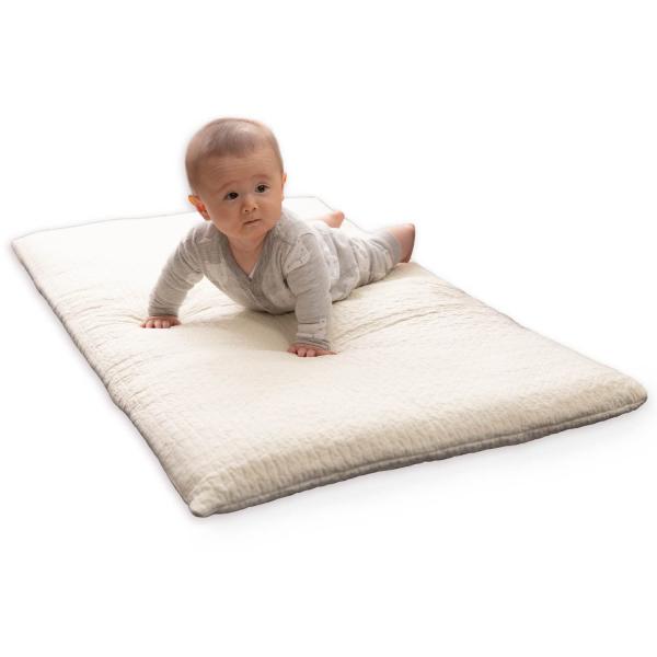 他サイト： AQUA (アクア) イブル ベビーマット ベビー布団 赤ちゃんマット アイボリー 68×120cm mofua(モフア) 綿100% clouの商品画像