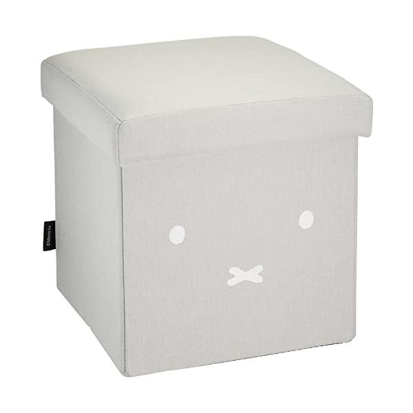 他サイト： オカトー(Okato) 収納できるスツール 収納 ボックス チェア オットマン ミッフィー グレーの商品画像
