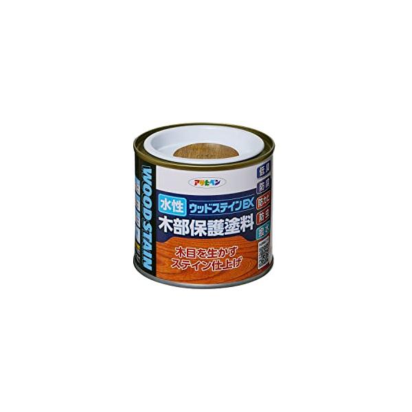 他サイト： アサヒペン 塗料 ペンキ 水性ウッドステインEX 1/5L パイン 水性 木部用 艶消し ステイン仕上げ 低臭 撥水性 防カビ 防虫 防腐 日本の商品画像