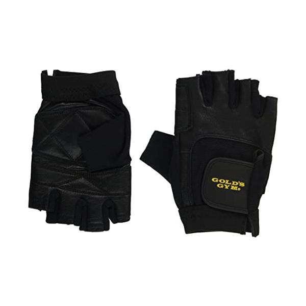 他サイト： ゴールドジム(GOLD'S GYM) 使うたびに馴染むEXレザーグローブ 初心者〜上級者 定番品グリップ力UP 手のひらのマメ軽減 ベンチプレスの商品画像