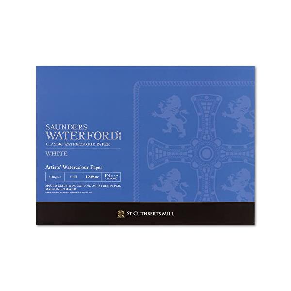 他サイト： ホルベイン ウォーターフォード水彩紙 EHB-F2 ホワイト 中目 300g F2サイズ ブロックタイプ 12枚綴じ 270937の商品画像