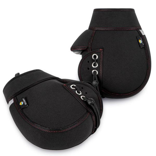 他サイト： SELENEFF バイク用 ハンドルカバー ネオプレーン 防風・防寒・防水 フリーサイズ 簡単取付 ブラック ミニバイクから大型バイクまで取付可の商品画像