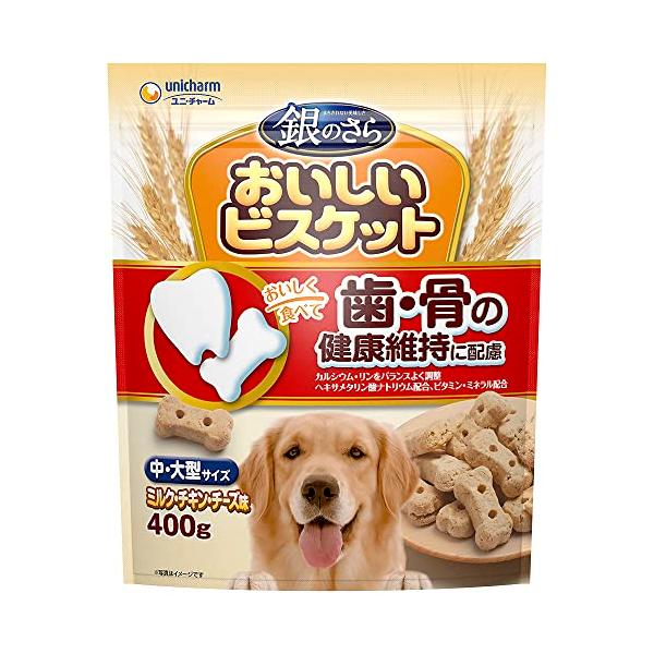他サイト： 銀のさら おいしいビスケット 歯・骨の健康中・大型サイズ 400gの商品画像