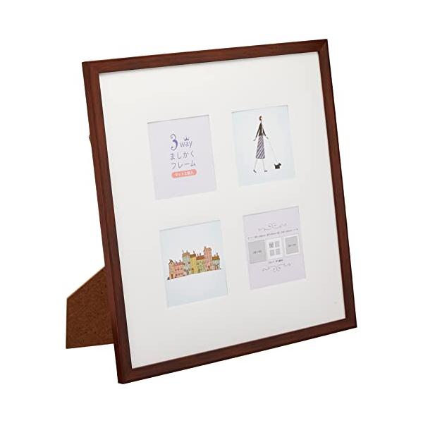 他サイト： 万丈 VANJOH 3wayましかくフレーム 30角 ブラウン 106332 [マット2枚付]の商品画像