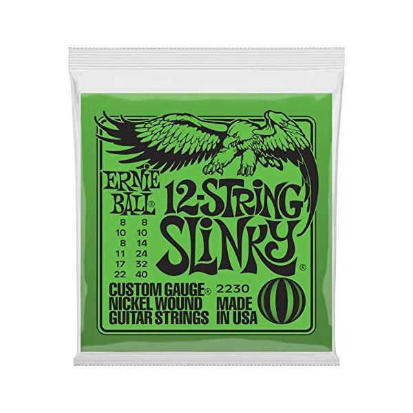 他サイト： 正規品 ERNIE BALL 2230 エレキギター弦 12弦 (08-40) 12-STRING SLINKY スリンキーの商品画像