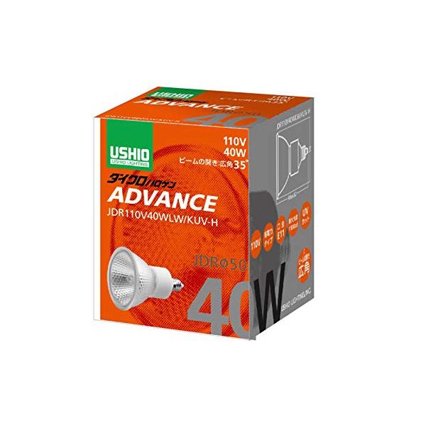 その他 USHIO ADVANCE JDR 40W 110V USHIO ダイクロハロゲン（110V） JDRφ50 ADVANCE 40W 広角 E11