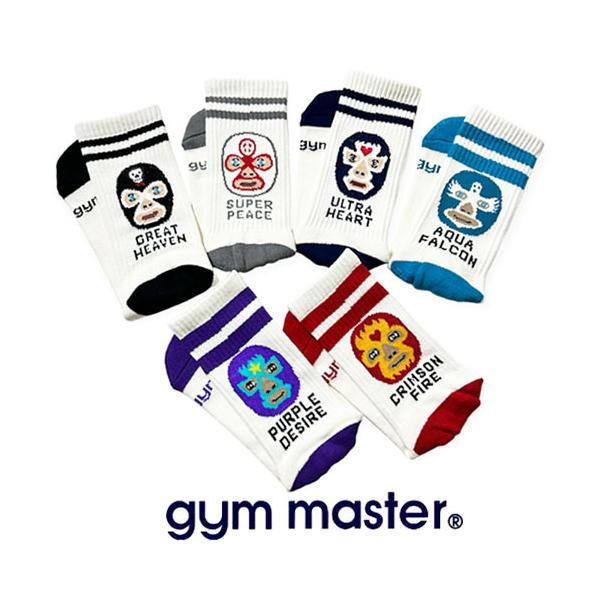 gym master ジムマスター 覆面レスラージャガードソックス 靴下 ユニセックス マスクマン ギフト プレゼント ゴルフ 抗菌防臭 メンズ レディース G766618