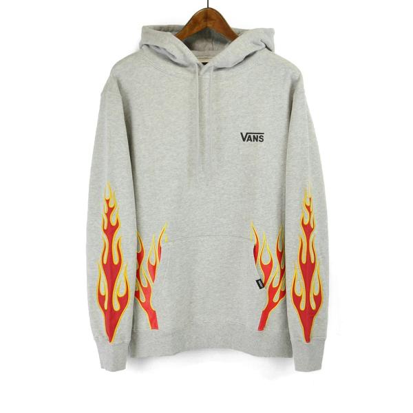 VANS ファイヤープリントプルオーバーパーカー （XL） フレイム柄 男女兼用 VANS（バンズ）の「VANS/ヴァンズ Fire Pattern Pull Over Hoodie
