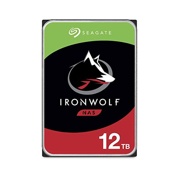 1-8ベイNASシステム用Seagate 12 TB IronWolf 3.5インチ内蔵ハード