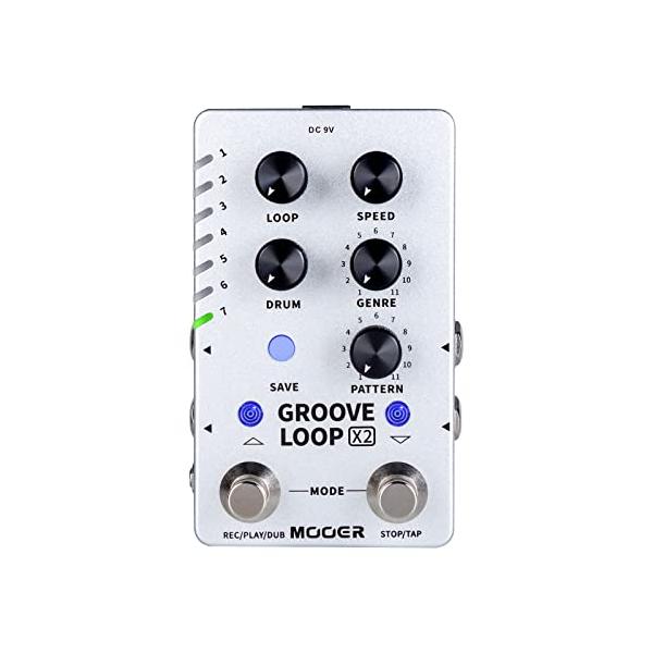MOOER Groove LoopX2アルティメットギタールーパーペダルステレオモノ