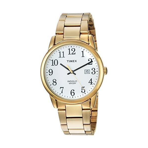 オイルペイント 特別価格Timex (タイメックス) メンズ Easy Reader ステンレススチールブレスレット腕時計 Gold-Tone/White好評販売中 通販 腕時計 タイメックス メンズ Timex Men