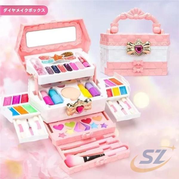 メイクセット キッズ 子供 美容家電 身だしなみ 自宅ケア おもちゃ お化粧おもちゃ シェンヘン 洗える お化粧ごっこ メイクアップセット おままごと 無毒