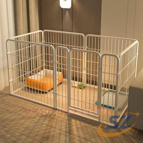 ペットサークル 犬用 ペットフェンス 大型犬用 小中型犬用 犬ゲージ シェンヘン 室内外犬用サークル 折り畳み式 複数連結可能 スチール製 組立簡単