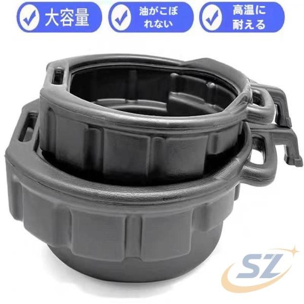 10Lオイルドレンパン廃油エンジンオイルコレクタータンクギア ボックス ブラック シェンヘン 整理整頓 省スペース 収納力 オイルトリップトレイ 家庭用