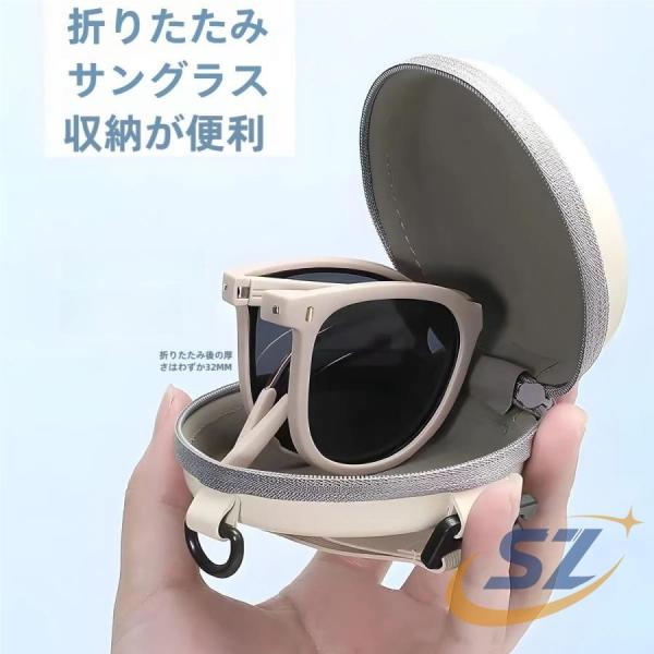 サングラス 偏光サングラス UVカット 折りたたみ ユニセックス メンズ レディース シェンヘン コンパクト 専用ケース付き スポーツ スポーツサングラス 釣り
