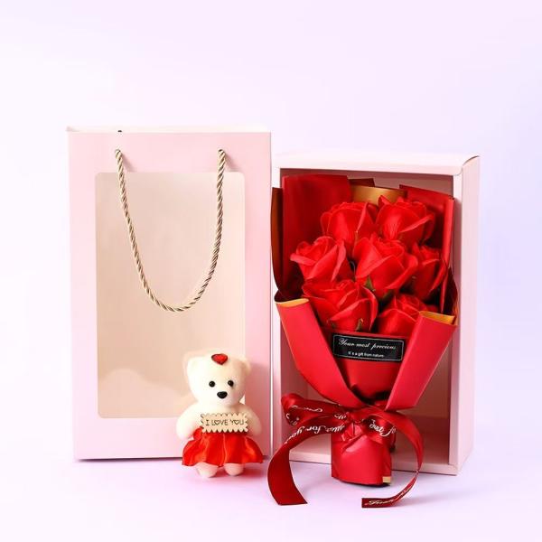 花束 プレゼント ギフト 誕生日プレゼント 2023 結婚祝い 退職祝い 卒業 祝い送別プリザーブド シェンヘン フラワー ホワイト デーのお返し 家庭用 便利