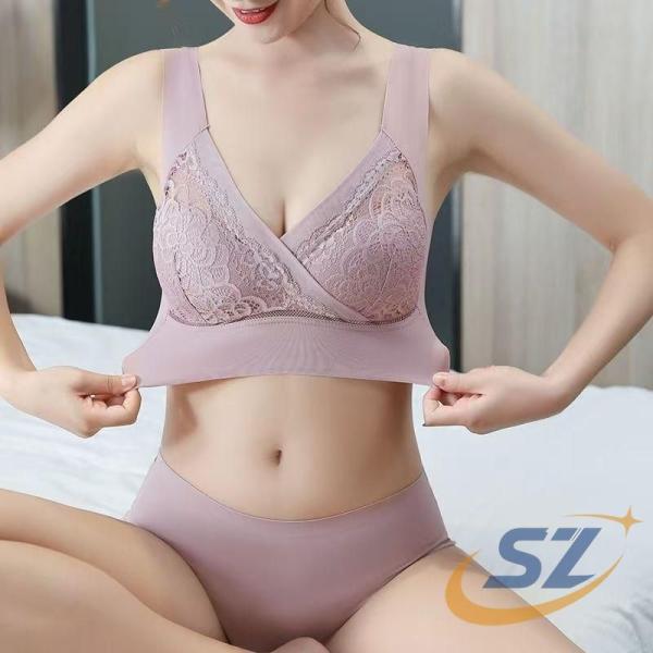 ナイトブラ シームレス レディース ノンワイヤー 夜用 快適 下着 ブラジャー シェンヘン バストケア 大きいサイズ Dカップ Eカップ おしゃれ 着回し 通勤