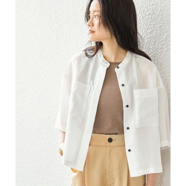 SHIPS for women / シップスウィメン 〈手洗い可能〉テレデラン 5分袖